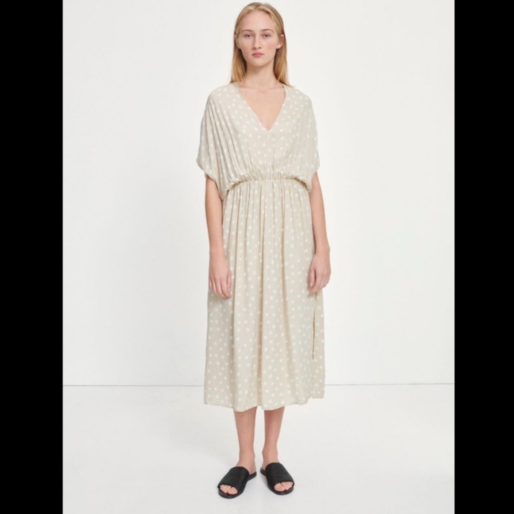 SAMSOE SAMSOE Andina Long Dress Aop 8083 in Rice Doodle Dot XS